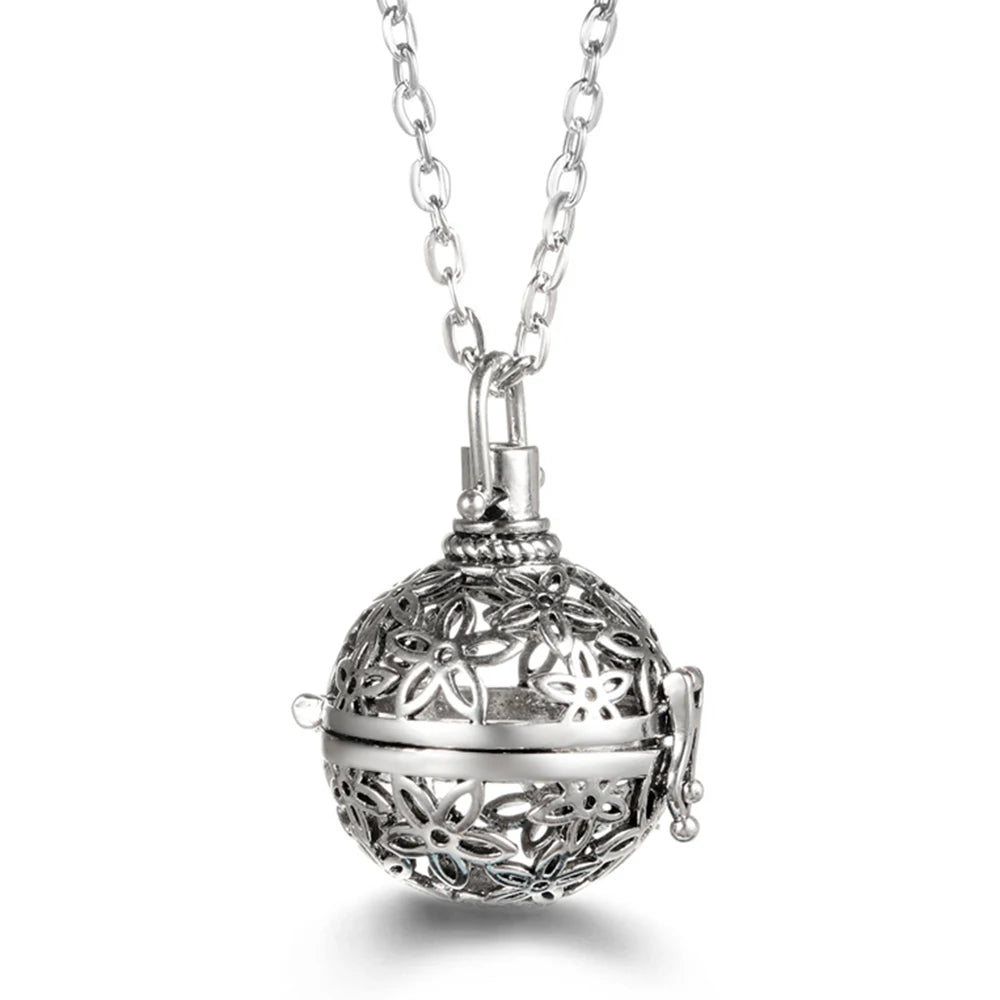 Vayb Angel Wings Chime Necklace Aromatherapy Diffuser Pendant