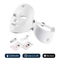 Vayb 7 Colors LED Facial Mask With Neck Red Light Therapy Mask