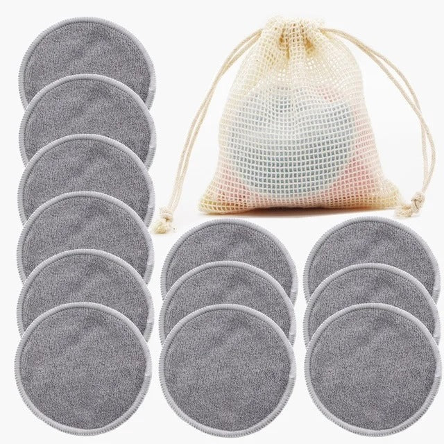 Vayb Reusable Bamboo Makeup Remover Pads for Skin Care