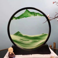 Vayb Quicksand Table Lamp 3D Sand Art Hourglass Light
