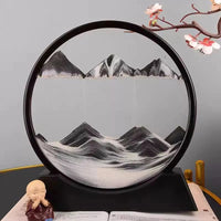 Vayb Quicksand Table Lamp 3D Sand Art Hourglass Light