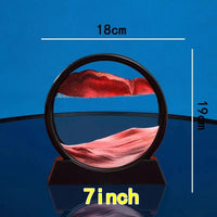 Vayb Quicksand Table Lamp 3D Sand Art Hourglass Light