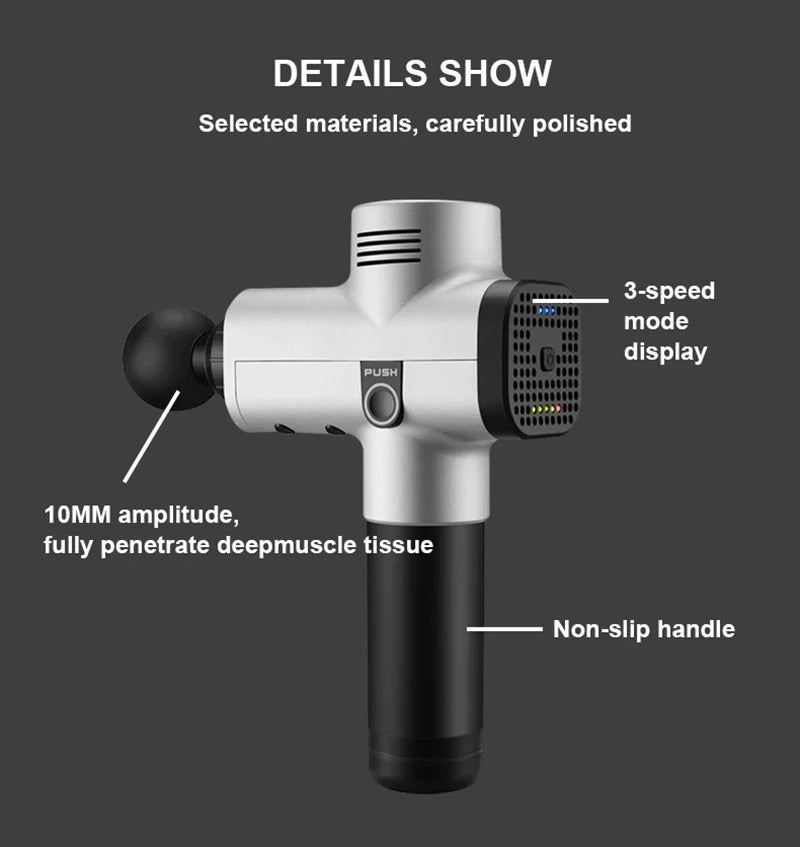 Vayb Deep Tissue Massage Gun for Muscle Relief & Recovery