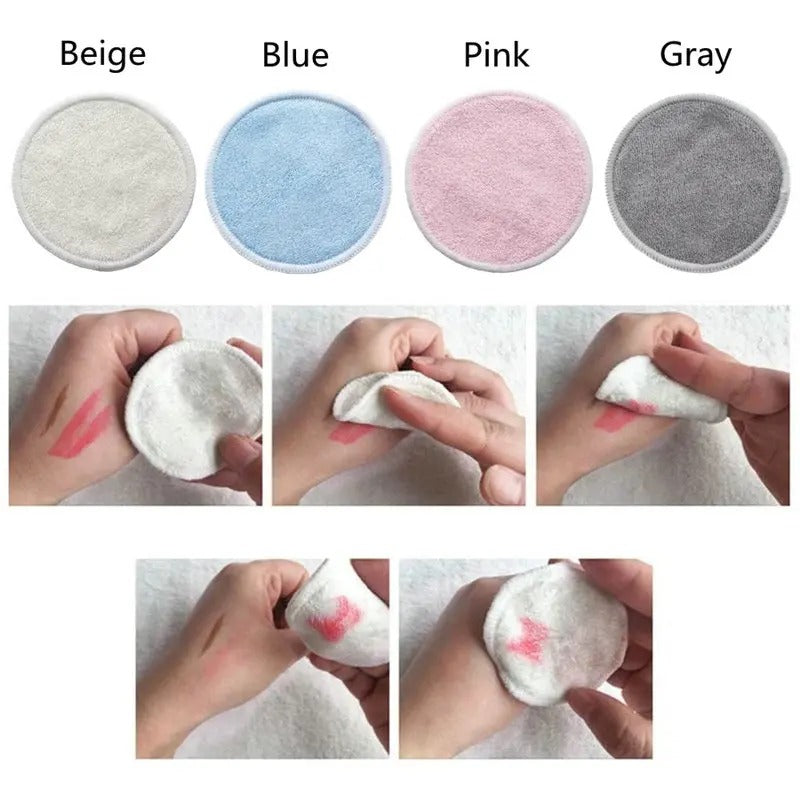Vayb Reusable Bamboo Makeup Remover Pads for Skin Care