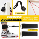 Vayb Resistance Bands Set with Pull Rope, Ankle Strap and Door Anchor Accessories