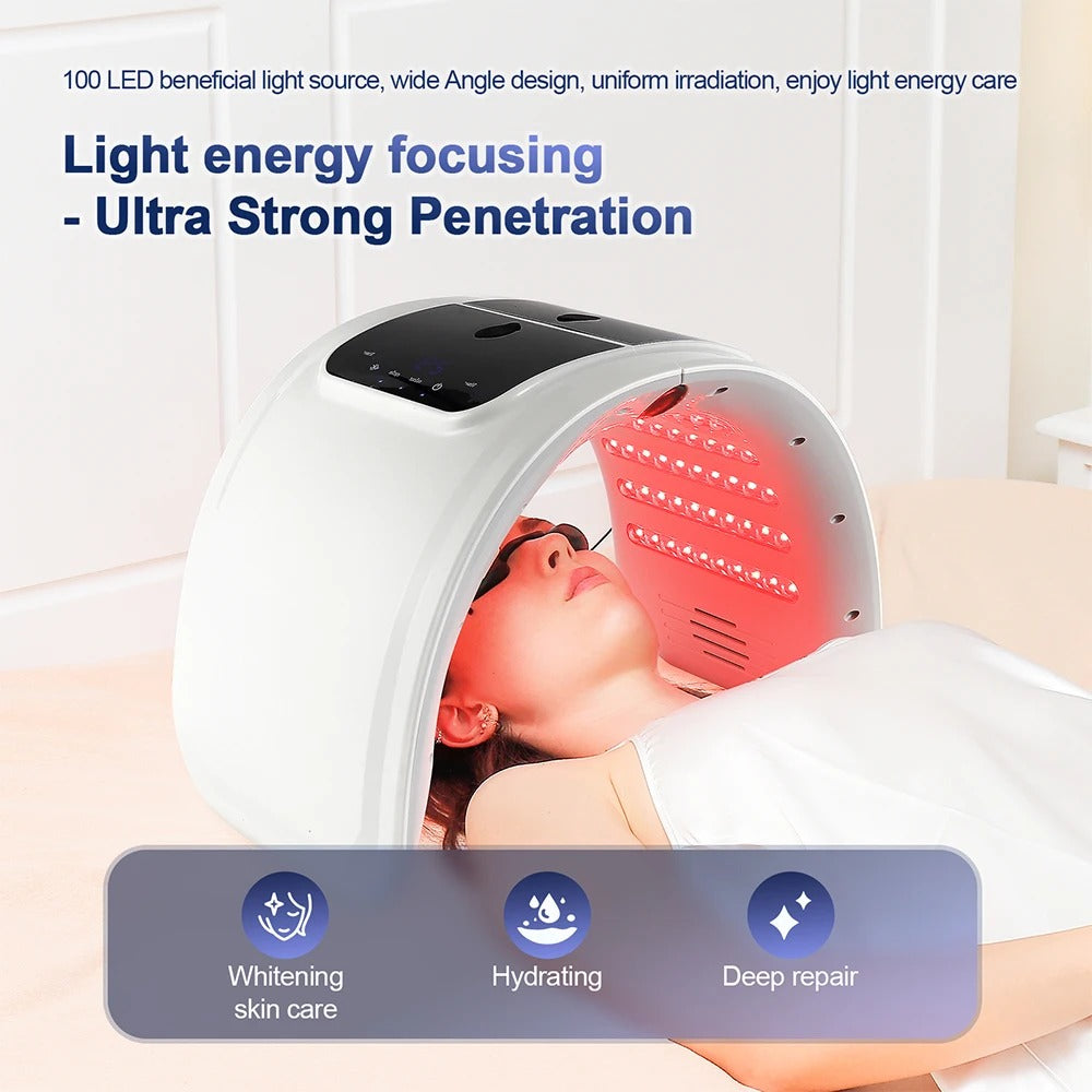 Vayb 7-Color LED Face Mask with Nano Mist for Skin Rejuvenation