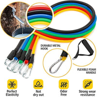 Vayb Resistance Bands Set with Pull Rope, Ankle Strap and Door Anchor Accessories