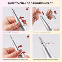 Vayb 45000RPM Rechargeable Nail Drill Kit for Salon & Home