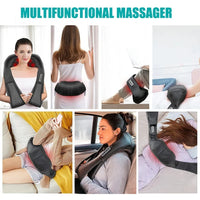 Vayb Shiatsu Heated Neck and Back Massager Pillow for Full Body
