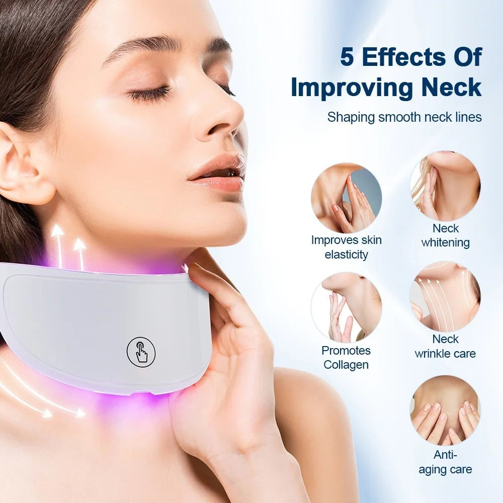 Vayb 7 Colors LED Facial Mask With Neck Red Light Therapy Mask