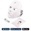 Vayb 7 Colors LED Facial Mask With Neck Red Light Therapy Mask