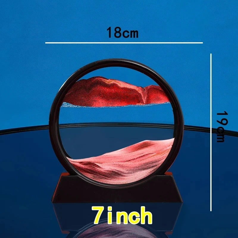 Vayb Quicksand Table Lamp 3D Sand Art Hourglass Light